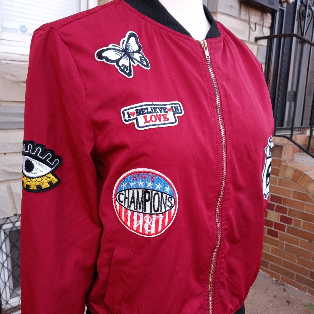 Casting | Patchwork Bomber Jacket Size Small - image 3